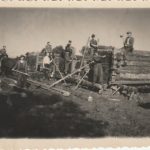 Fotografija "Stalino vardo" kolūkio tvarto statyba"