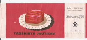 Etiketė "Troškinta jautiena", 1956