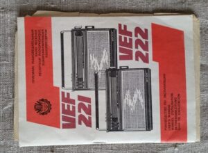 "VEF" radijo naudojimosi instrukcija