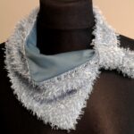 Prancūziška kaklaskarė "Šerkšnas"