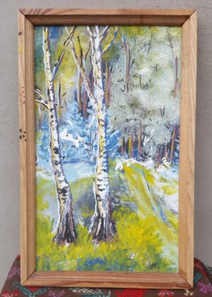 Paveikslas mediniame rėmelyje