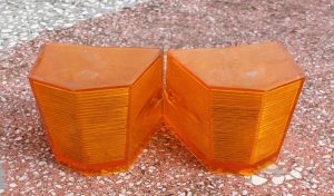 GAZ 21 Volga galinių žibintų stikliukai 2 vnt.