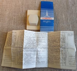 Laikrodžio „Raketa“ pakuotė su instrukcija