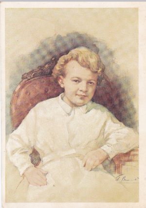 Atvirukas su Valodios (Leninu) portretu, 1969