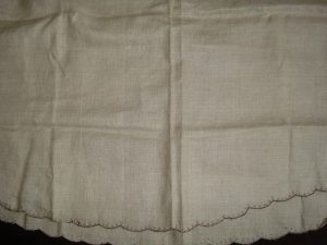 Lininė staltiesė - ruošinys siuvinėjimui