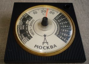 1973 - 2000 m. kalendorius - termometras