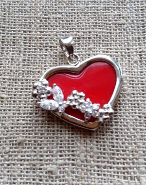 Sidabrinis pakabukas "Širdelė"