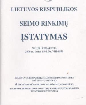 LR Seimo rinkimų įstatymas