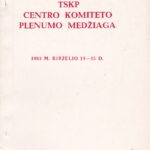TSKP centro komiteto plenumo medžiaga