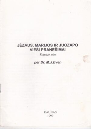 Jėzaus, Marijos ir Juozapo vieši pranešimai