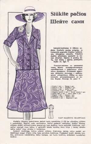 Bukletas siuvimui su aprašymu