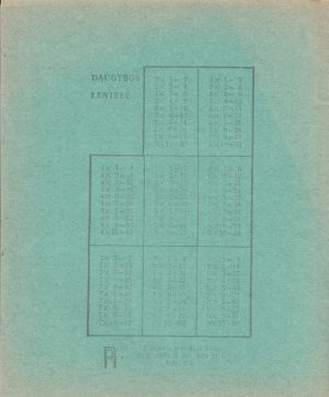 Matematikos sąsiuvinis su spaustuku rašalui