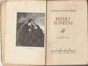 Mickevičius Adomas. Krimo sonetai