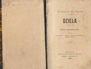 Aleksander Fredro. Dziela (X t.)