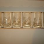 Sovietinių stikliukų rinkinys dėžutėje