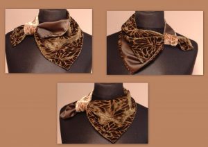 Prancūziška kaklaskarė "Šokoladas"