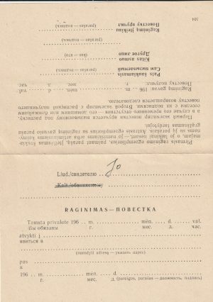 Raginimas atvykti pas tardytoją