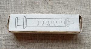 Tarybinių laikų švirkštas insulinui