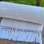 lininis austas ilgas rankšluostis