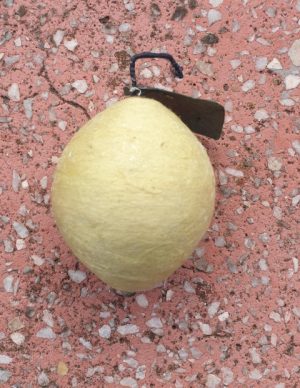 Senas eglutės žaisliukas "Citrina"