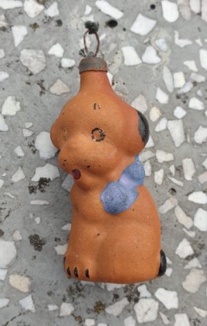 Senas eglutės žaisliukas "Šuniukas"