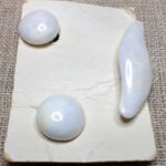 Auskarų (klipsų) ir sagės rinkinys