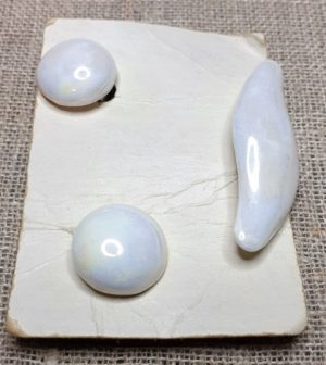 Auskarų (klipsų) ir sagės rinkinys