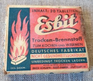 Vokiška viryklė "ESBIT". Sausas kuras ir degtukai - Image 5