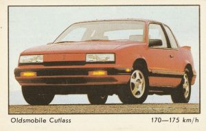 Kalendoriukas "Oldsmobile Cutlass", 1992