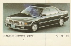 Kalendoriukas "Mitsubishi Diamante/Sigma", 1992