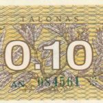 0,10 talono, 1991