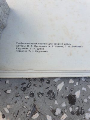 Mokomųjų plakatų rusų kalbos mokymui rinkinys, 1976 m. - Image 2