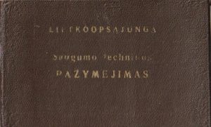 Lietkoopsąjunga. Saugumo technikos pažymėjimas