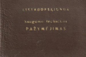 Lietkoopsąjunga. Saugumo technikos pažymėjimas