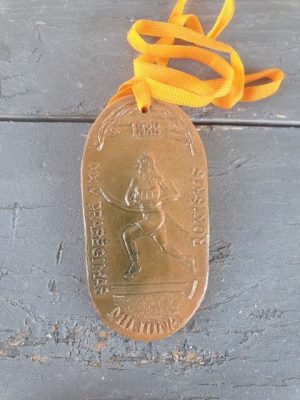 Molinis medalis "XXIV prabėgimas. Miliūnai. Rokiškis. 1988. I vieta"