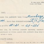 Kvietimas į kino filmą "Niurnbergo procesas"