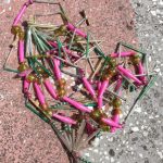 Stiklinės girliandos dalys