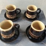 Molinių kavos puodelių rinkinys (4 vnt.)