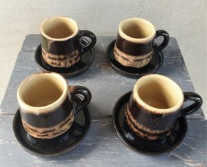 Molinių kavos puodelių rinkinys (4 vnt.)