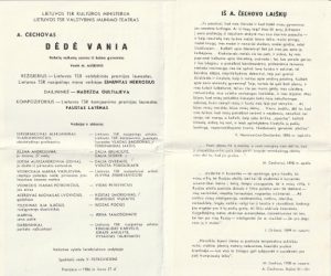 Lankstinukas "Dėdė Vania" - Image 3