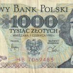1000 zlotų 1982 m.