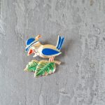 Metalinis vaikiškas ženkliukas "Paukštelis"