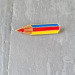 Metalinis vaikiškas ženkliukas "Pieštukas"