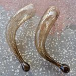 Stikliniai ragai - taurės, 2 vnt.