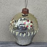 Senas eglutės žaisliukas "Gėlių krepšelis"