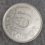 Švedija 5 kronos 1983