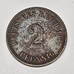 2 pfenigai, 1907