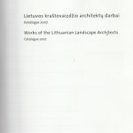 Lietuvos kraštovaizdžio architektų darbai