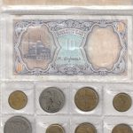 Egiptietiškų pinigų rinkinys