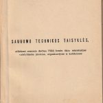 Saugumo technikos taisyklės